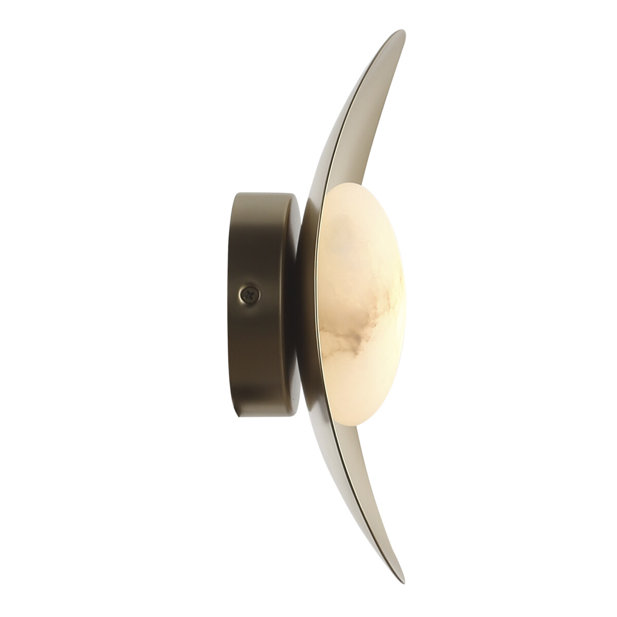 в наличии SL6229.211.01 Светильник настенный ST-Luce Золотистый/Алебастр LED 1*7W 3000K ПЕРИАЛ - купить в интернет-магазине Светильники Торг