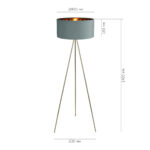 SL6242.705.01 Светильник напольный ST-Luce Золотистый/Зеленый E27 1*40W ФУЭГО — изображение 6