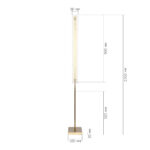 SL6245.205.01 Светильник напольный ST-Luce золотистый/Прозрачный LED 1*20W 4000K ФЭГИ — изображение 5