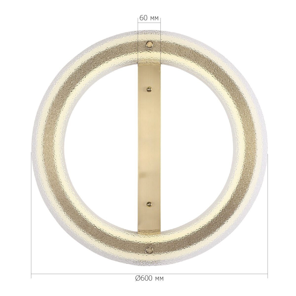 SL6245.212.01 Светильник потолочный ST-Luce золотистый/Прозрачный LED 1*40W 4000K ФЭГИ — изображение 6