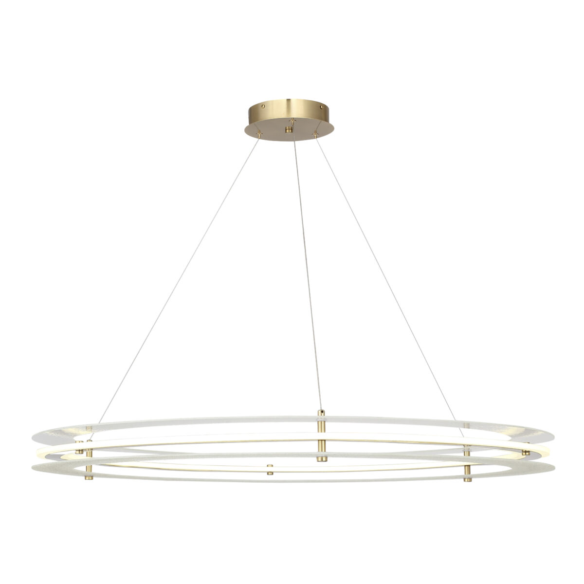 SL6245.213.01 Светильник подвесной ST-Luce золотистый/Прозрачный LED 1*70W 4000K ФЭГИ — изображение 1