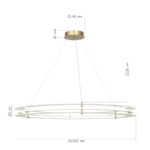 SL6245.213.01 Светильник подвесной ST-Luce золотистый/Прозрачный LED 1*70W 4000K ФЭГИ — изображение 6