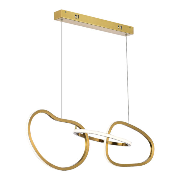 SL6505.203.26 Светильник подвесной ST-Luce Золотистый/Золотистый LED 1*26W 4000K АБРА