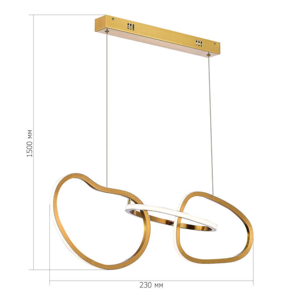 SL6505.203.26 Светильник подвесной ST-Luce Золотистый/Золотистый LED 1*26W 4000K АБРА — изображение 4