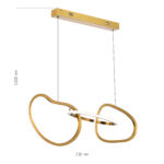 SL6505.203.26 Светильник подвесной ST-Luce Золотистый/Золотистый LED 1*26W 4000K АБРА — изображение 4