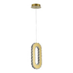 SL6506.203.01 Светильник подвесной ST-Luce Золотистый/Золотистый, Прозрачный LED 1*9W 3000K ЛУНГО — изображение 2