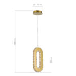 SL6506.203.01 Светильник подвесной ST-Luce Золотистый/Золотистый, Прозрачный LED 1*9W 3000K ЛУНГО — изображение 4