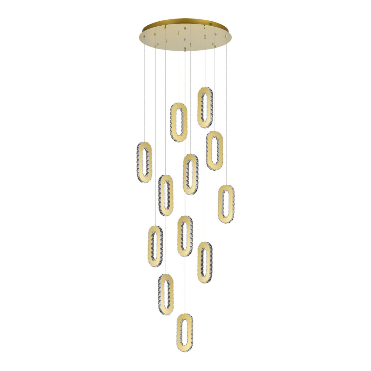 SL6506.203.12 Светильник подвесной ST-Luce Золотистый/Золотистый, Прозрачный LED 12*9W 3000K ЛУНГО — изображение 2