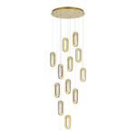 SL6506.203.12 Светильник подвесной ST-Luce Золотистый/Золотистый, Прозрачный LED 12*9W 3000K ЛУНГО — изображение 2