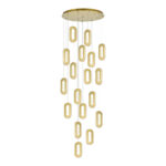 SL6506.203.18 Светильник подвесной ST-Luce Золотистый/Золотистый, Прозрачный LED 18*9W 3000K ЛУНГО