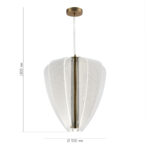 SL6509.213.01 Светильник подвесной ST-Luce Золотистый/Прозрачный LED 1*75W 4000K ФЕЗАЛЕ — изображение 5