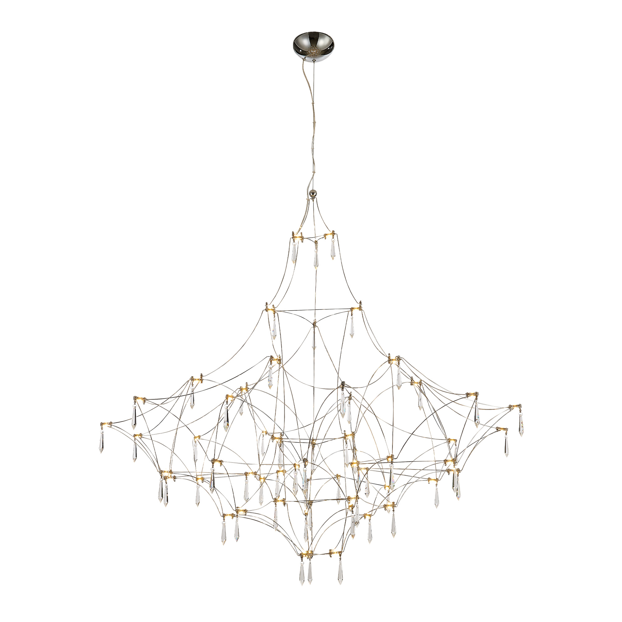 в наличии SL6601.113.114 Светильник подвесной ST-Luce Хром/Прозрачный LED 114*0,5W 3000K ГРАВЕТТА - купить в интернет-магазине Светильники Торг