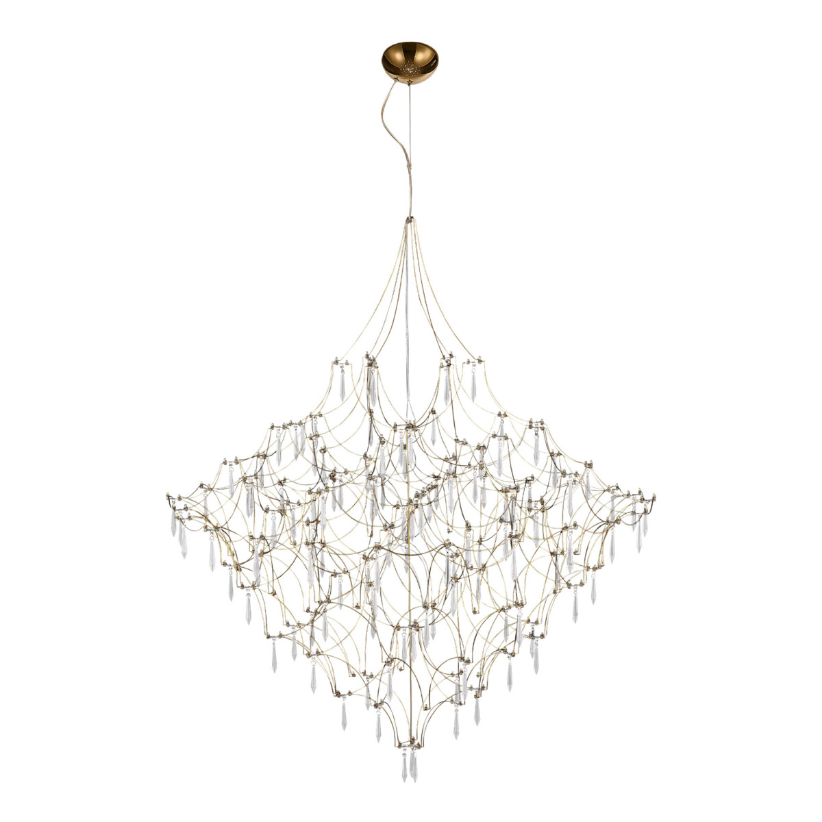 в наличии SL6601.203.114 Светильник подвесной ST-Luce Золотистый/Прозрачный LED 114*0,5W 3000K ГРАВЕТТА - купить в интернет-магазине Светильники Торг