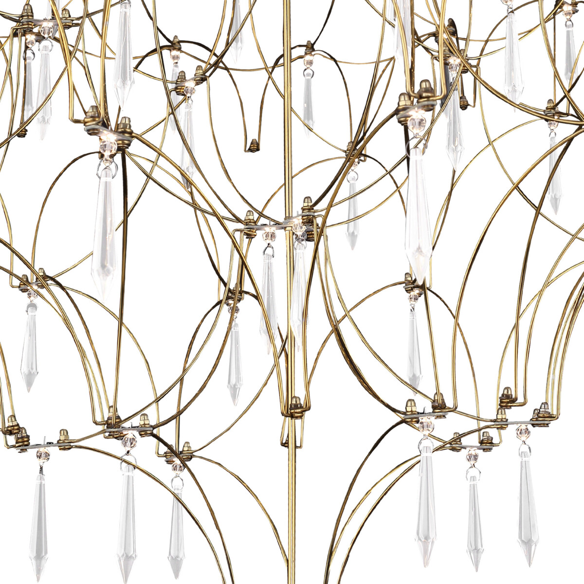 в наличии SL6601.203.114 Светильник подвесной ST-Luce Золотистый/Прозрачный LED 114*0,5W 3000K ГРАВЕТТА - купить в интернет-магазине Светильники Торг