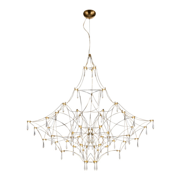 в наличии SL6601.213.114 Светильник подвесной ST-Luce Золотистый/Прозрачный LED 114*0,5W 3000K ГРАВЕТТА - купить в интернет-магазине Светильники Торг