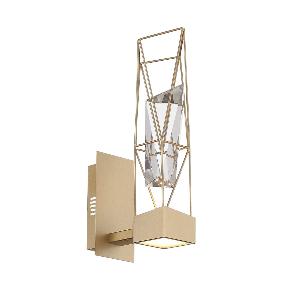 SL815.201.01 Бра ST-Luce Матовое золото/Матовое золото, Прозрачный LED 1*6W 4000K ПРОЖЕТТО — изображение 1