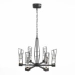 SL815.303.06 Люстра подвесная ST-Luce Серый графит/Серый графит, Прозрачный LED 6*8W 4000K ПРОЖЕТТО — изображение 2