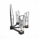 SL815.303.06 Люстра подвесная ST-Luce Серый графит/Серый графит, Прозрачный LED 6*8W 4000K ПРОЖЕТТО — изображение 3