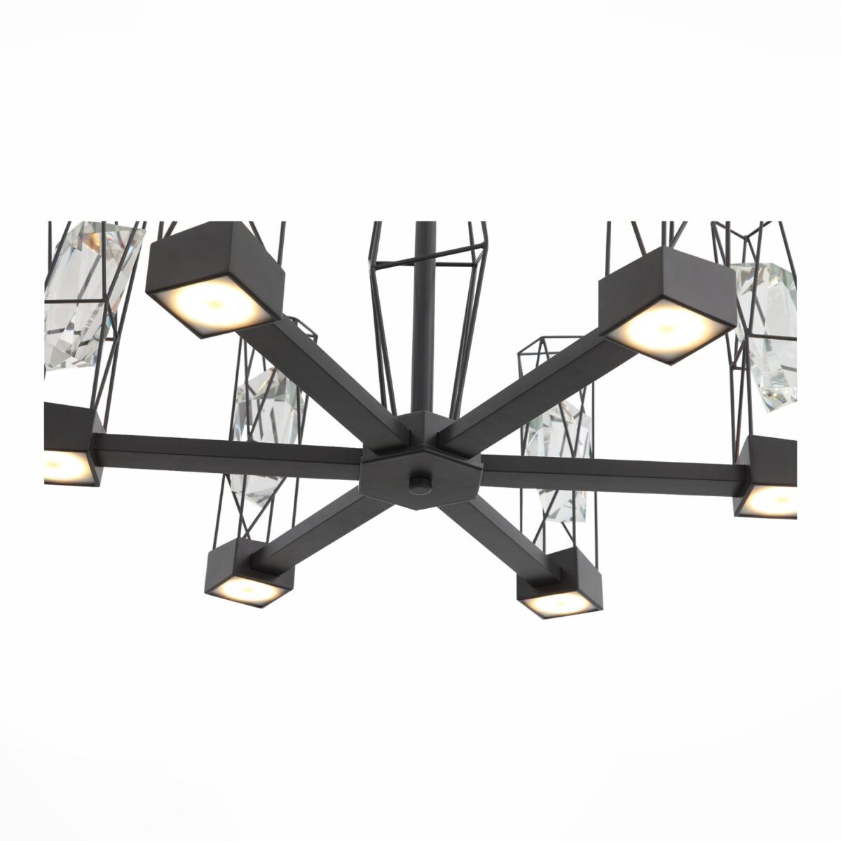 SL815.303.06 Люстра подвесная ST-Luce Серый графит/Серый графит, Прозрачный LED 6*8W 4000K ПРОЖЕТТО — изображение 4