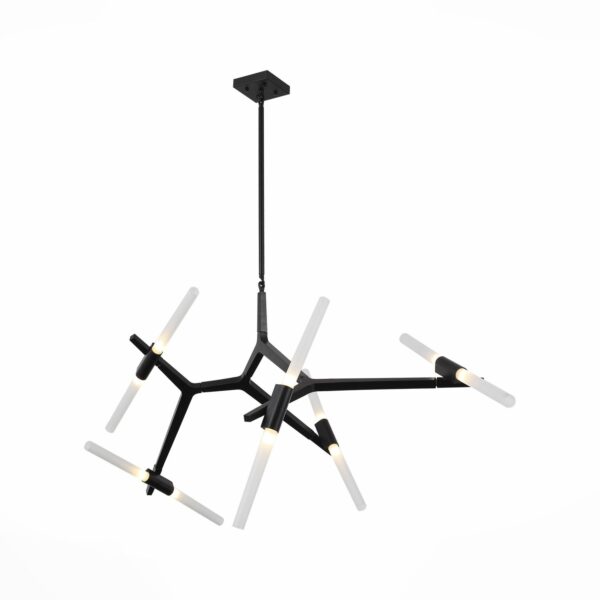 SL947.402.10 Люстра потолочная ST-Luce Черный/Белый G9 10*5W ЛАКОНИСТА