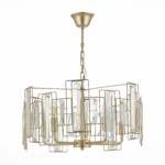 SLE103403-05 Светильник подвесной Шампань/Прозрачный E14 5*40W GIANO — изображение 2