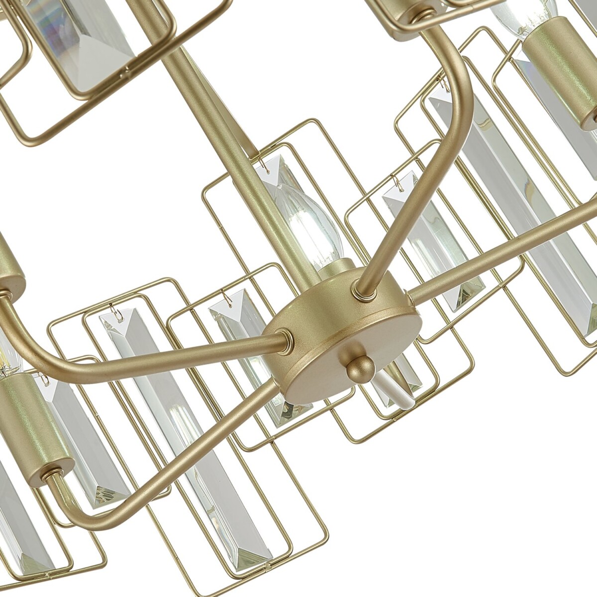 SLE103403-05 Светильник подвесной Шампань/Прозрачный E14 5*40W GIANO — изображение 4