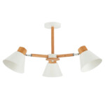 в наличии SLE103702-03 Светильник потолочный Светлое дерево, Белый/Белый E27 3*60W BUVE - купить в интернет-магазине Светильники Торг