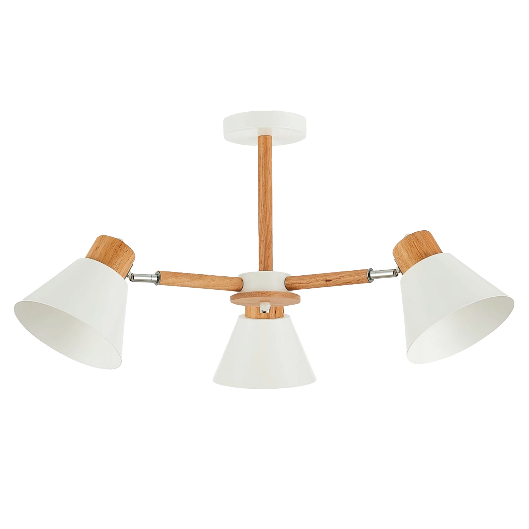 в наличии SLE103702-03 Светильник потолочный Светлое дерево, Белый/Белый E27 3*60W BUVE - купить в интернет-магазине Светильники Торг