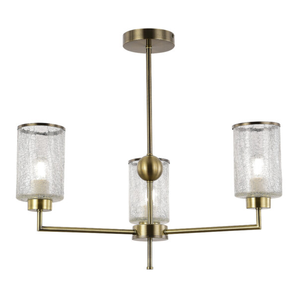 SLE1046-302-03 Светильник потолочный Бронза/Прозрачный E27 3*60W VESTRE