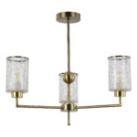 SLE1046-302-03 Светильник потолочный Бронза/Прозрачный E27 3*60W VESTRE — изображение 2
