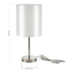 SLE107304-01 Прикроватная лампа Никель/Белый E14 1*40W NOIA — изображение 3