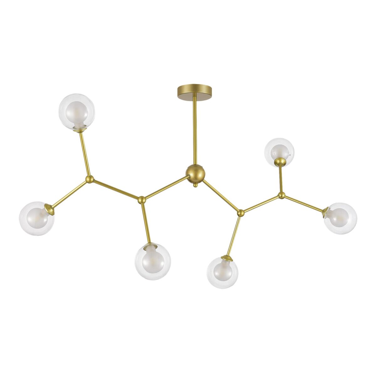SLE1106-203-06 Светильник подвесной Золотистый/Прозрачный, Белый G9 LED 6*5W АРКУС — изображение 2