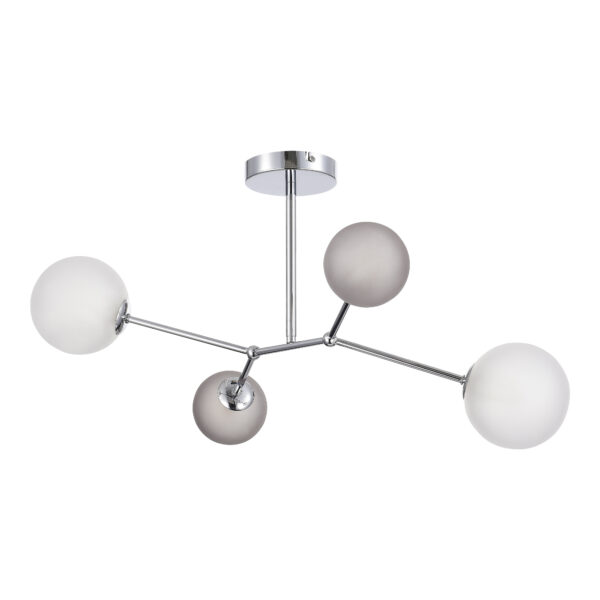 SLE1107-103-04 Светильник подвесной Хром/Белый, Серый G9 LED 4*5W 4000K МАЛЬТЕ