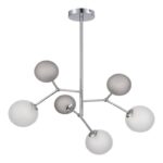 SLE1107-103-06 Светильник подвесной Хром/Белый, Серый G9 LED 6*5W 4000K МАЛЬТЕ