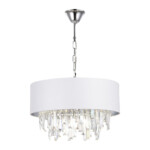 SLE1120-103-07 Светильник подвесной Хром/Белый E14 7*40W DAHLIA