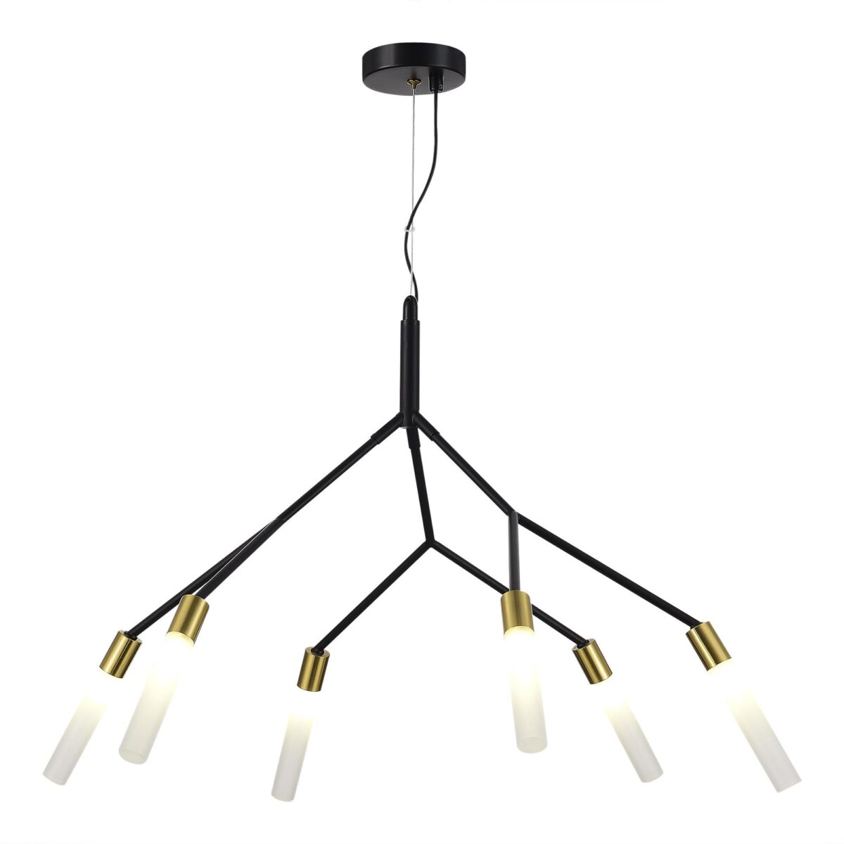 SLE1129-403-06 Светильник подвесной Черный, латунь/Белый G9 6*5W КАЙТО — изображение 2