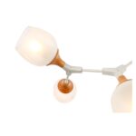 SLE113502-05 Светильник потолочный Белый, Светлое дерево/Белый E27 5*60W ЦИОТОЛА — изображение 3