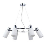SLE1139-103-06 Светильник подвесной Хром/Белый E14 6*60W ДЖЕССИ — изображение 2