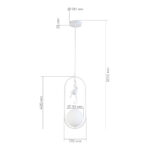 SLE115123-01 Подвес Белый/Белый E27 1*60W ТЕНАТО — изображение 4