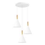 в наличии SLE1255-513-03 Светильник подвесной Белый/Белый E27 3*40W ARKET - купить в интернет-магазине Светильники Торг