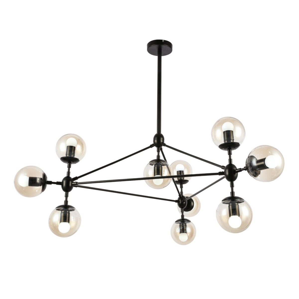 SLE154903-10 Светильник потолочный Черный/Янтарный E27 10*40W LACOTTA — изображение 1