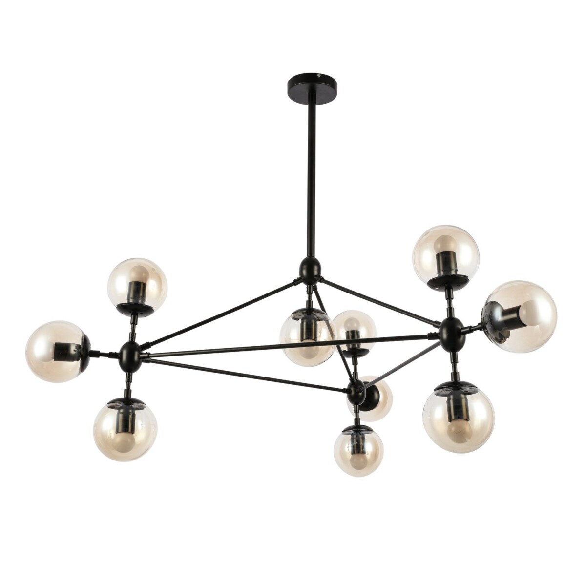 SLE154903-10 Светильник потолочный Черный/Янтарный E27 10*40W LACOTTA — изображение 2