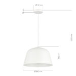 SLE1805-503-01 Светильник подвесной Белый/Белый E27 1*40W БЛЭНК — изображение 4