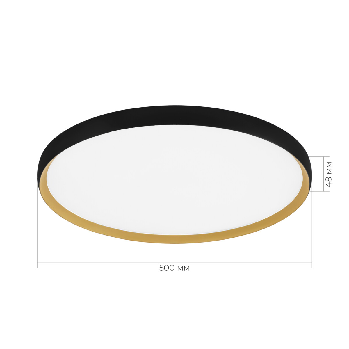 SLE1810-402-01 Светильник потолочный Черный, Золотистый/белая LED 1*42W 4000K HELST — изображение 2