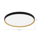 SLE1810-402-01 Светильник потолочный Черный, Золотистый/белая LED 1*42W 4000K HELST — изображение 2