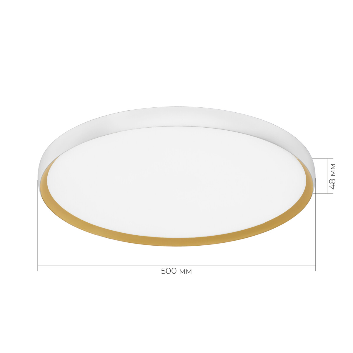 SLE1810-502-01 Светильник потолочный Белый, Золотистый/белая LED 1*42W 4000K HELST — изображение 2