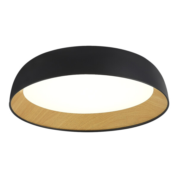 SLE1812-402-01 Светильник потолочный Черный, Древесный/белая LED 1*36W 4000K MUSE