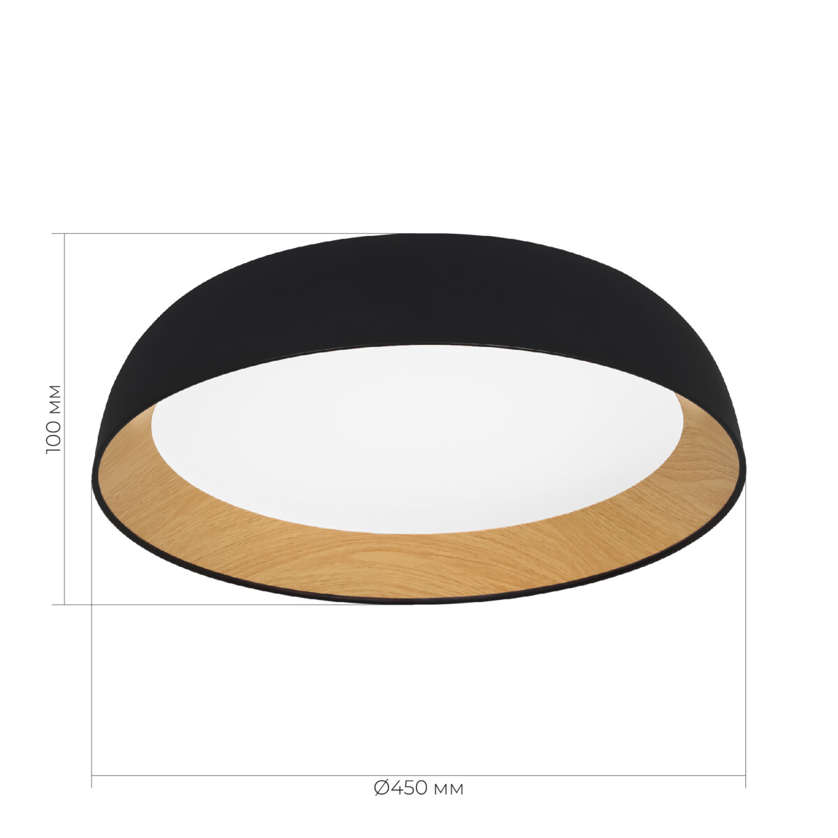 SLE1812-402-01 Светильник потолочный Черный, Древесный/белая LED 1*36W 4000K MUSE — изображение 7