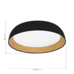 SLE1812-402-01 Светильник потолочный Черный, Древесный/белая LED 1*36W 4000K MUSE — изображение 7