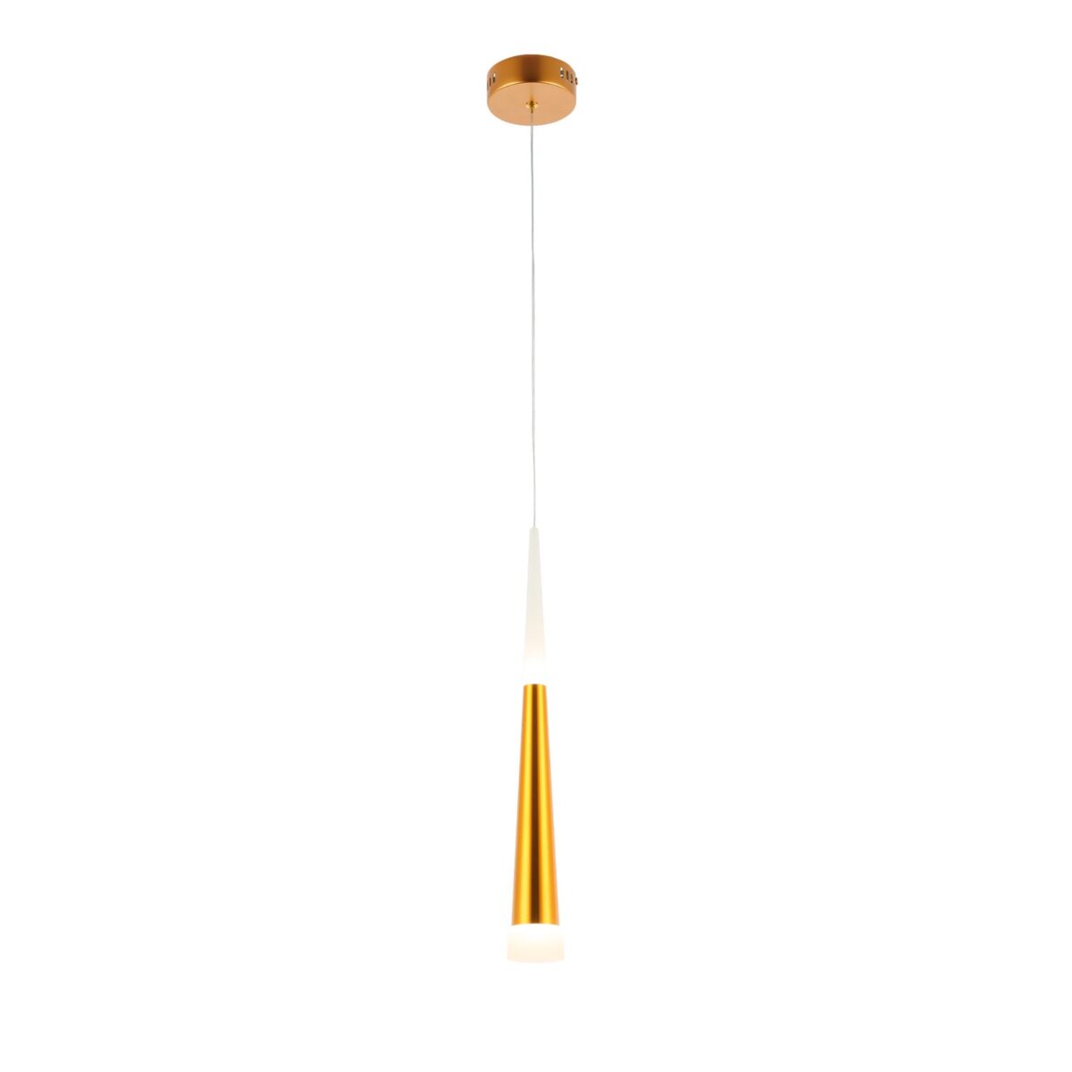 SLE200103-01 Светильник подвесной Золотистый/Золотистый, Белый LED 1*7W 3000K ОРПЕЛО — изображение 1